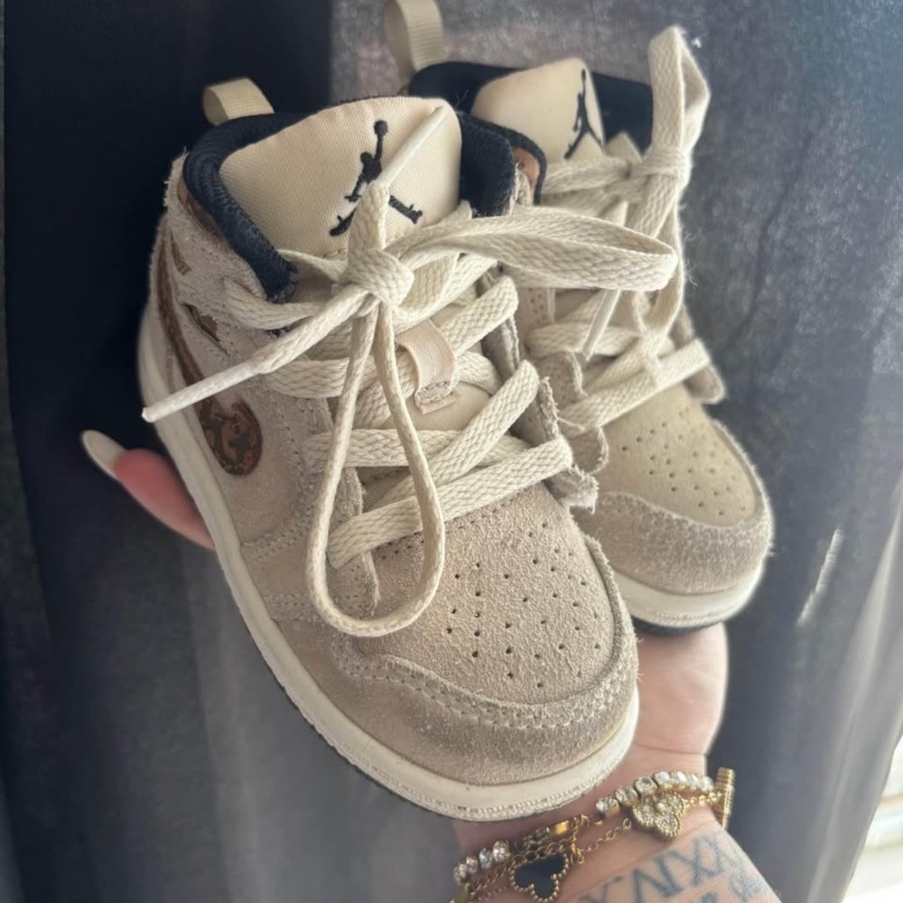 Kids Tan Sneakers